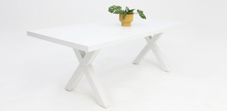 Ravenne Frankie 9pc Armchair Dining Set - White