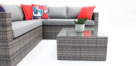Remi Corner Sofa Set - Grey