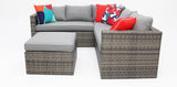 Remi Corner Sofa Set - Grey