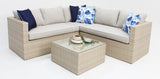 Remi Corner Sofa Set - White