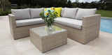 Remi Corner Sofa Set - White