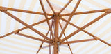 Billy Fresh 2m Timber-Look Aluminium San Remo Umbrella - Yellow