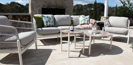 Tallulah 5pc Lounge Setting - Cream