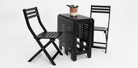 Tea 3pc Balcony Setting - Black