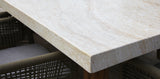 Veltis Albenga 9pc Travertine Dining Setting