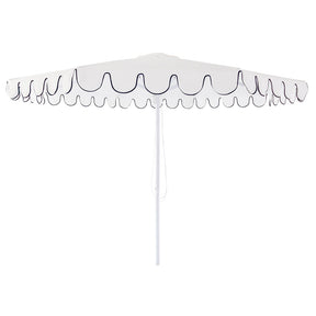 Billy Fresh 3m Palermo Aluminium Umbrella - White with Black Trim