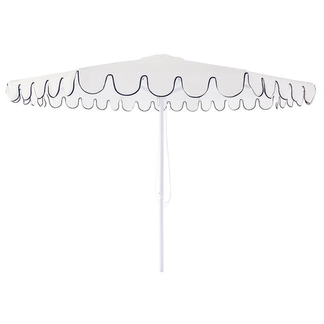 Billy Fresh 3m Palermo Aluminium Umbrella - White with Black Trim