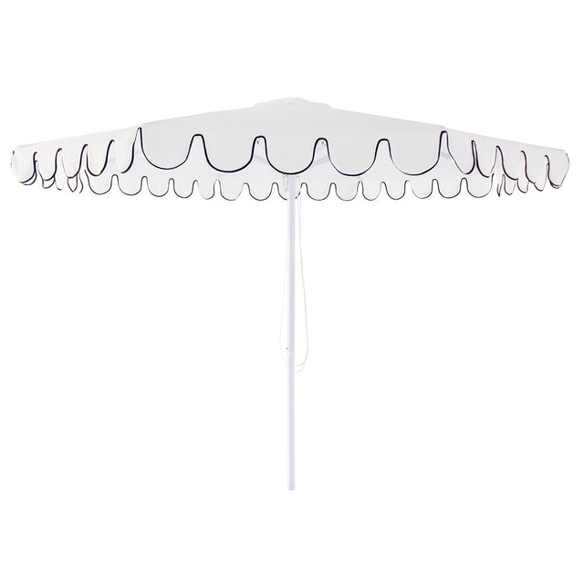Billy Fresh 3m Palermo Aluminium Umbrella - White with Black Trim