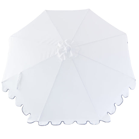 Billy Fresh 3m Palermo Aluminium Umbrella - White with Black Trim