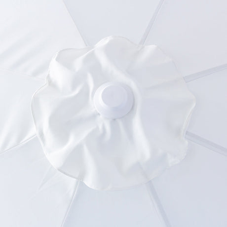 Billy Fresh 3m Palermo Aluminium Umbrella - White with Black Trim