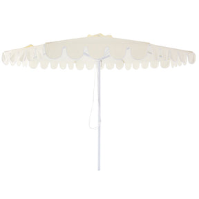 Billy Fresh 3m Whitehaven Aluminium Umbrella - Cream with White Trim