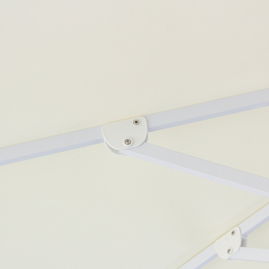 Billy Fresh 3m Whitehaven Aluminium Umbrella - Cream with White Trim
