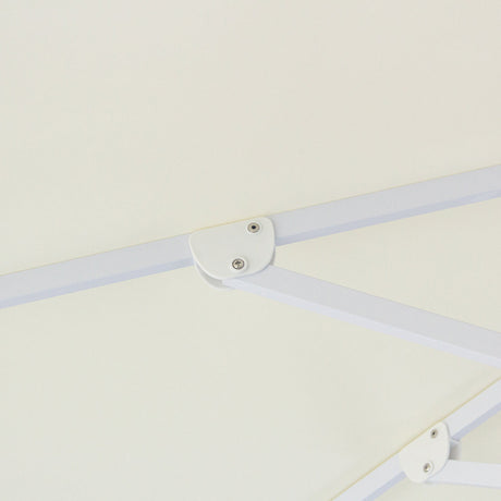Billy Fresh 3m Whitehaven Aluminium Umbrella - Cream with White Trim
