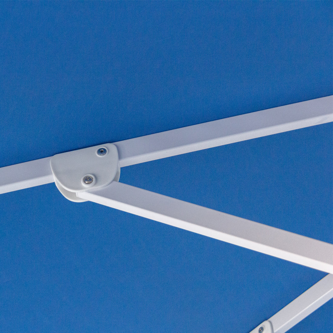 Billy Fresh 3m Nautical Aluminium Umbrella - Blue with White Trim