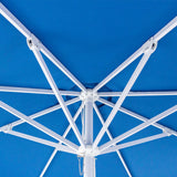 Billy Fresh 3m Nautical Aluminium Umbrella - Blue with White Trim