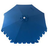 Billy Fresh 3m Nautical Aluminium Umbrella - Blue with White Trim