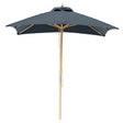 Billy Fresh 2m Bamboo Umbrella - Solid Black