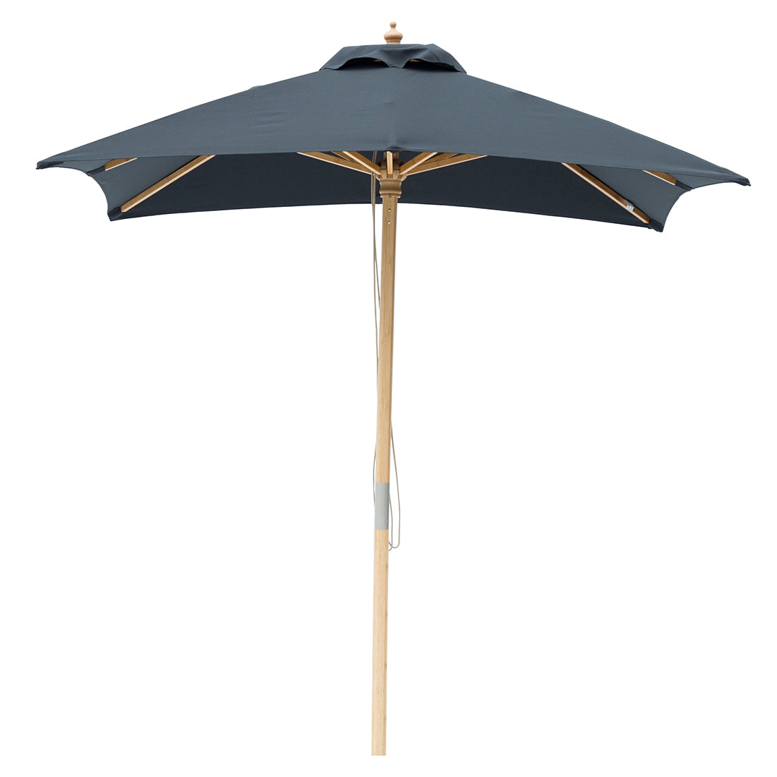 Billy Fresh 2m Bamboo Umbrella - Solid Black