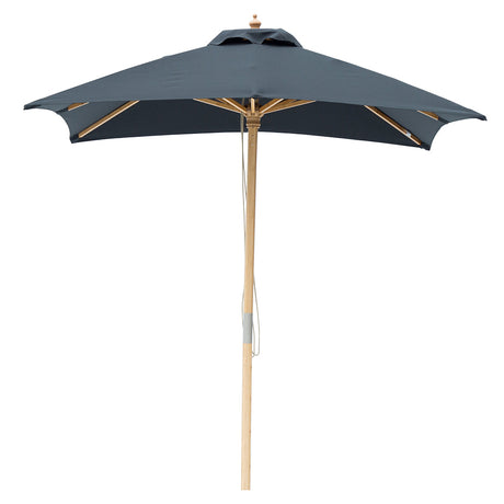 Billy Fresh 2m Bamboo Umbrella - Solid Black
