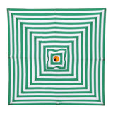 Replacement Canopy for 2m Aluminium Umbrella - Green and White Stripe