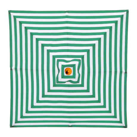 Replacement Canopy for 2m Aluminium Umbrella - Green and White Stripe