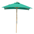 Billy Fresh 2m Bamboo Umbrella - Solid Emerald Green