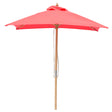 Billy Fresh 2m Bamboo Umbrella - Solid Red