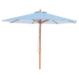 Billy Fresh 3m Bamboo Daydream Umbrella - Blue