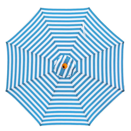 Replacement Canopy for 3m Aluminium Umbrella - Blue and White Stripe