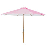 Billy Fresh 3m Bamboo Flamingo Umbrella - Pink