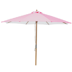 Billy Fresh 3m Bamboo Flamingo Umbrella - Pink