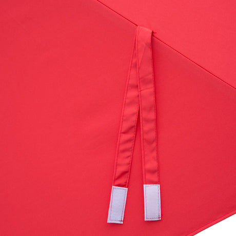 Billy Fresh 3m Bamboo Umbrella - Solid Red