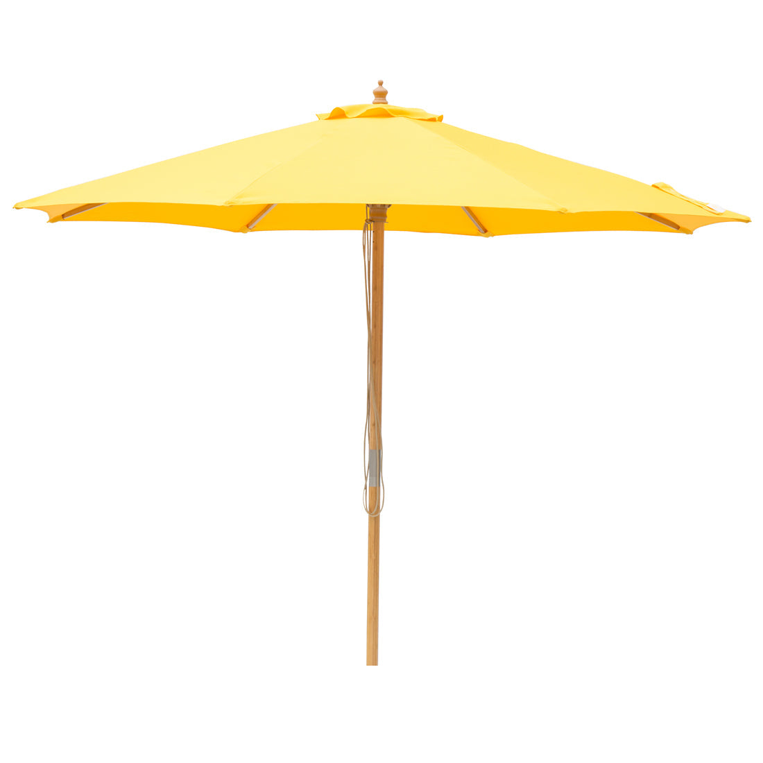 Billy Fresh 3m Bamboo Umbrella - Solid Yellow