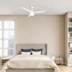 Aeroflow Skyster 122cm 48inch AC Ceiling Fan with Light - White