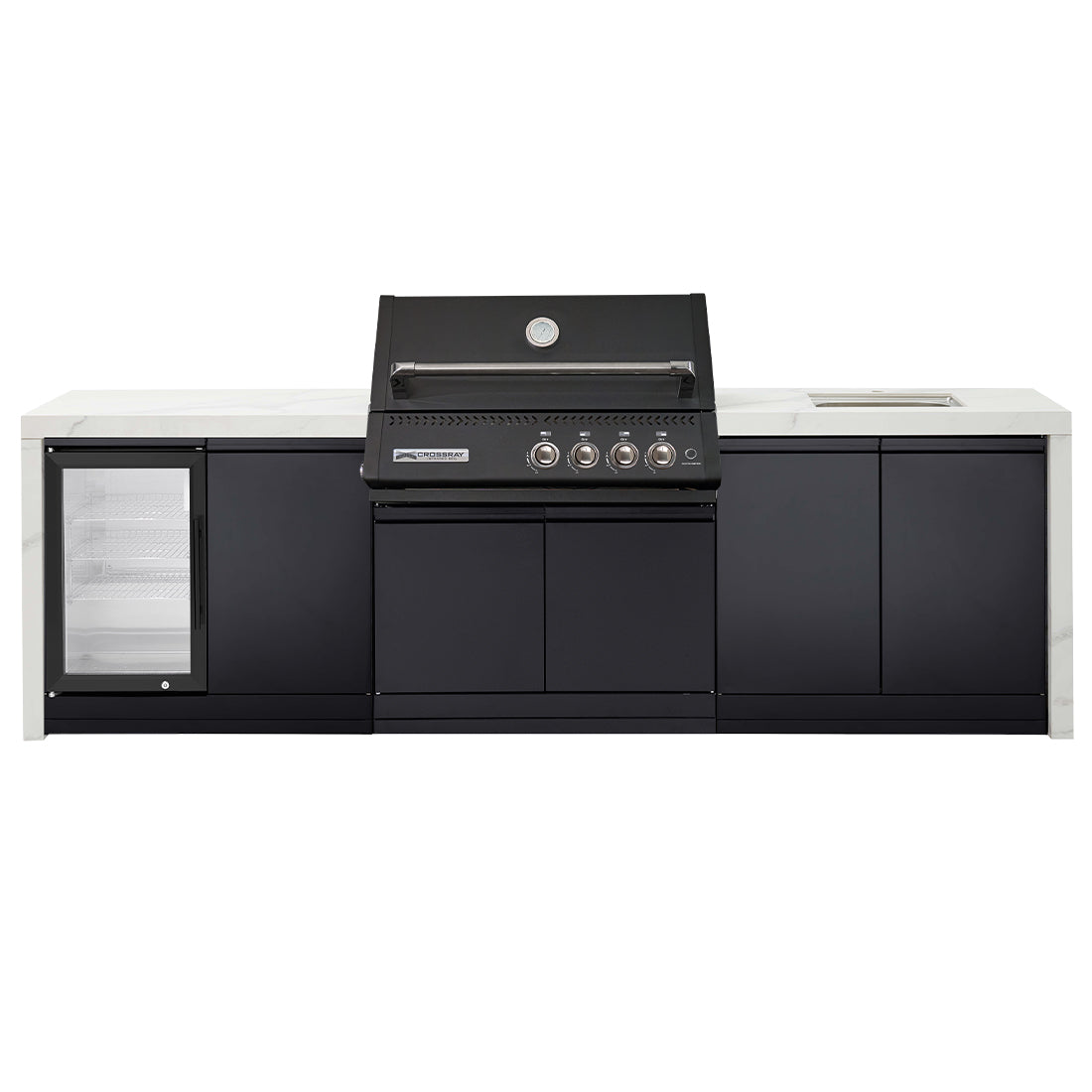 Crossray Xplor Gas BBQ Outdoor Kitchen GD4KW-10 - Black