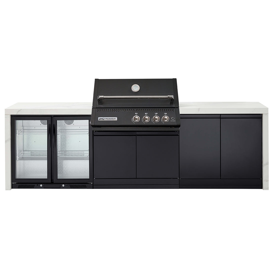 Crossray Xplor Gas BBQ Outdoor Kitchen GD4KW-11 - Black