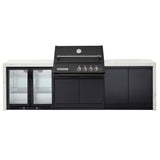 Crossray Xplor Gas BBQ Outdoor Kitchen GD4KW-11 - Black