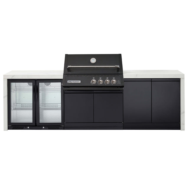 Crossray Xplor Gas BBQ Outdoor Kitchen GD4KW-11 - Black