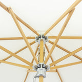 Billy Fresh 3m Deluxe Bamboo Umbrella - Cream
