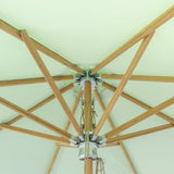 Billy Fresh 3m Deluxe Bamboo Umbrella - Sage