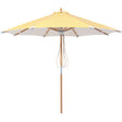 Billy Fresh 3m Deluxe Bamboo Umbrella - Yellow