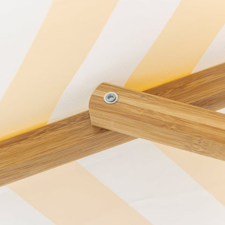 Billy Fresh 3m Deluxe Bamboo Umbrella - Yellow