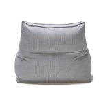 Superior Lounger and Square Pouf Light Grey