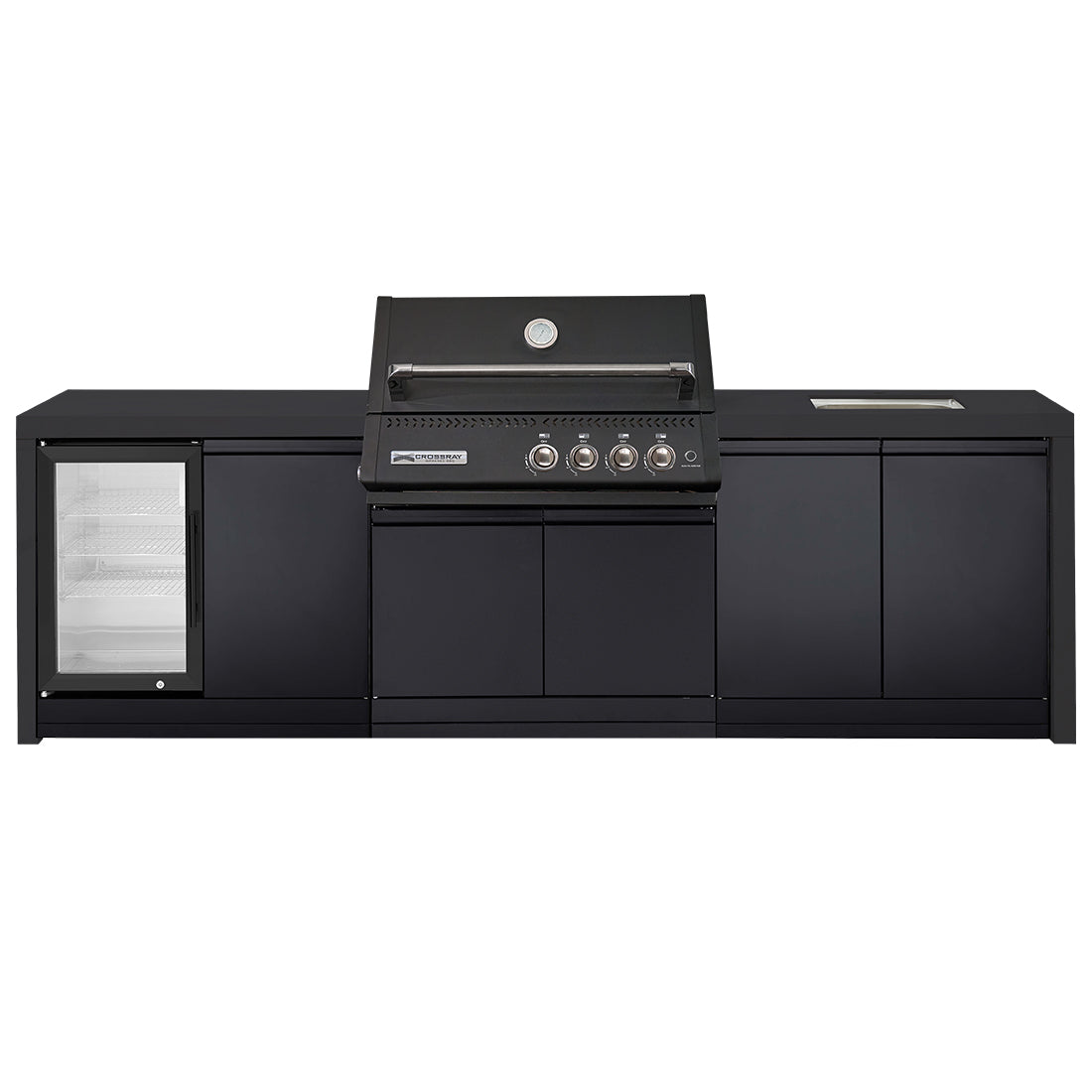 Crossray Xplor Bas BBQ Outdoor Kitchen GD4KB-04 - Black