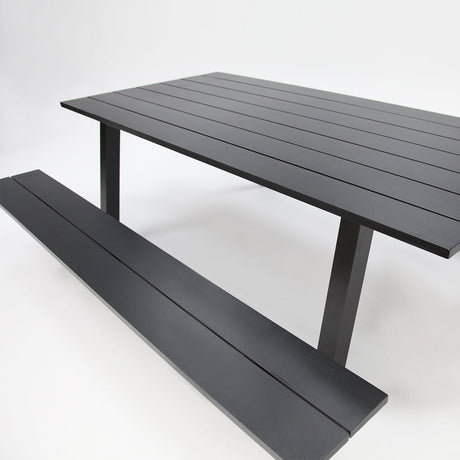 Addison Table and Bench Setting - Anthracite