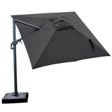 Amalfi 3x3m Cantilever Umbrella with Water Base - Dark Grey