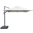 Amalfi 3x3m Cantilever Umbrella with Water Base - Light Grey