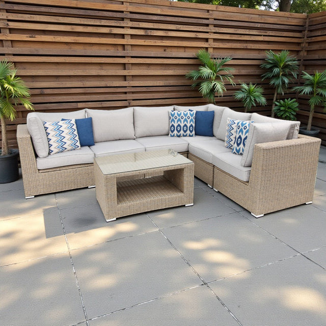 Amani 7pc Storage Lounge w/ Coffee Table - DW