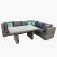 Amani 7pc Storage Lounge w/ Dining Table - Grey