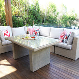 Amani 7pc Storage Lounge w/ Dining Table - DW